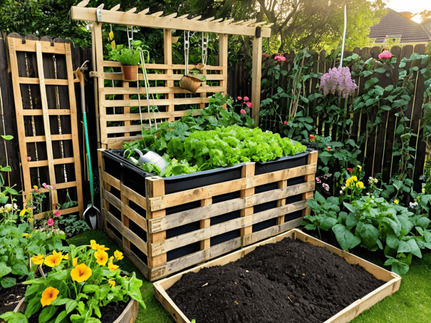 DIY compost bin from pallets guide