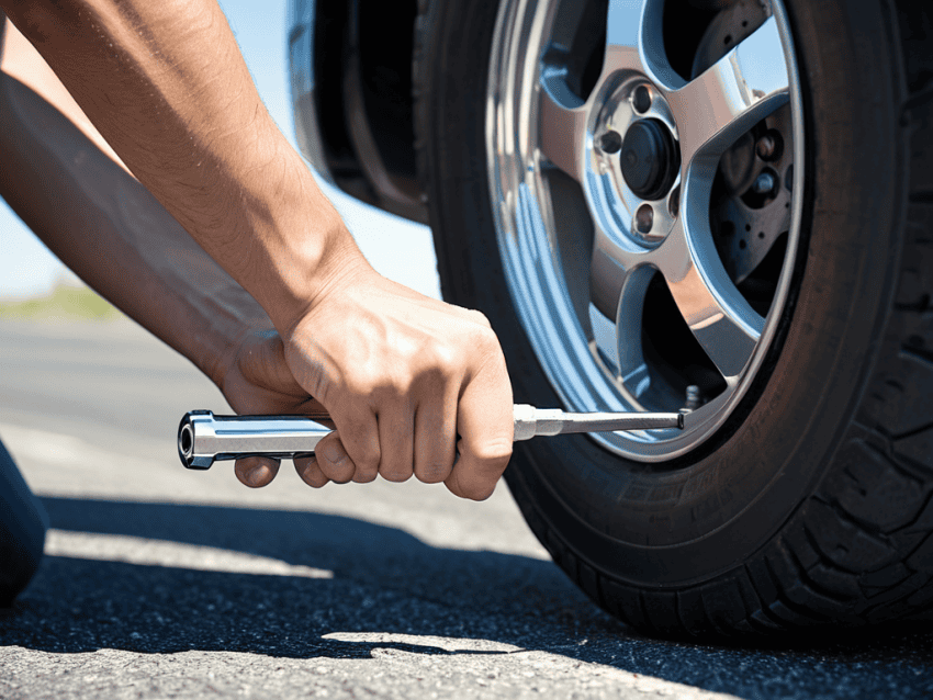 a guide to changing a flat tire