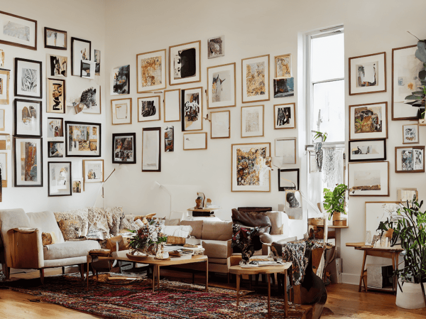 DIY gallery wall on a budget