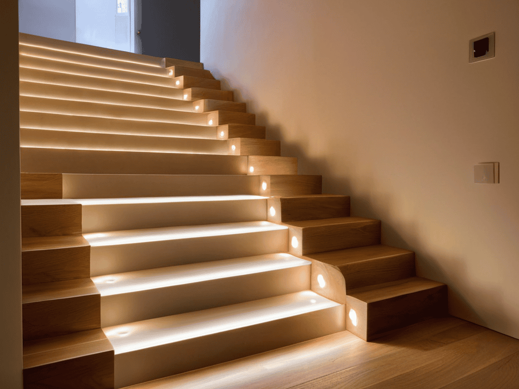 DIY motion sensing stair lights