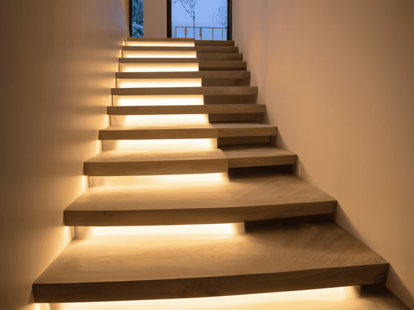 DIY Motion-Sensing Stair Lights Installation
