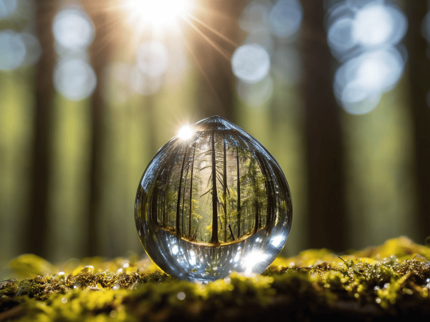 Water Drop Refraction effect
