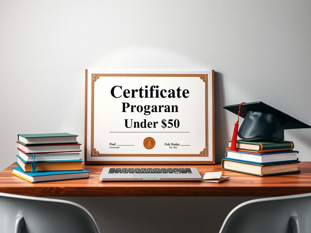 certificate programs under $50