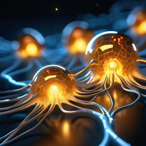 AMPA Receptor Allosteric Modulation concept illustration.