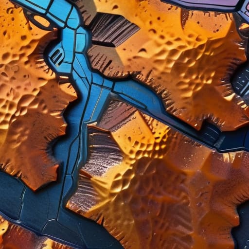 Anodic Oxide Layer Corrosion Tracking on metal.