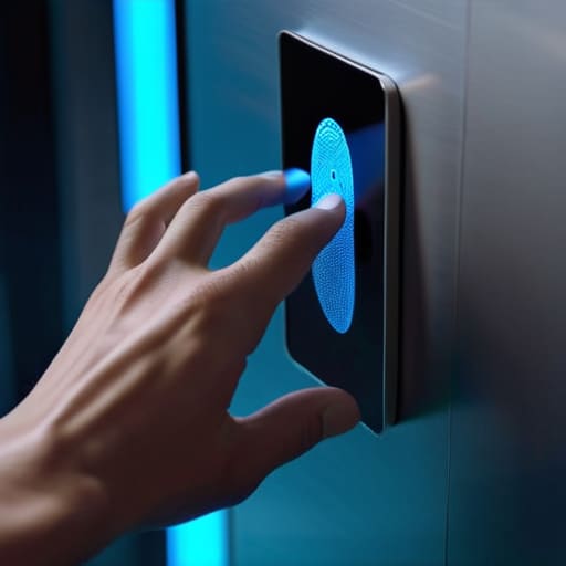 Corporate Biometric Access Enclaves security locks.